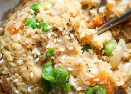 Cauliflower "Fried Rice" with Shrimp