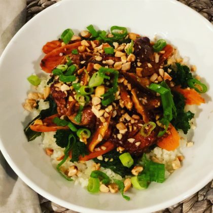 Gochujang Pork Tenderloin Mushrooms