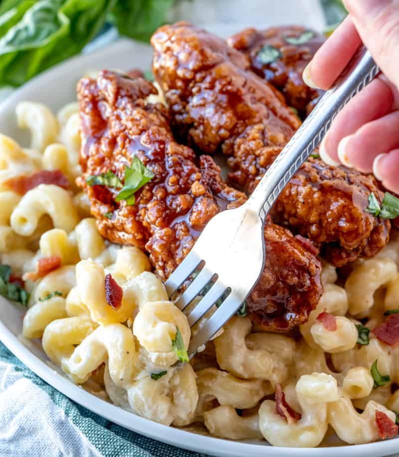 Grilled BBQ Chicken Tenders with Mac and Cheese – What's For Supper
